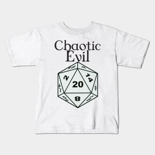 Chaotic Evil Alignment Kids T-Shirt